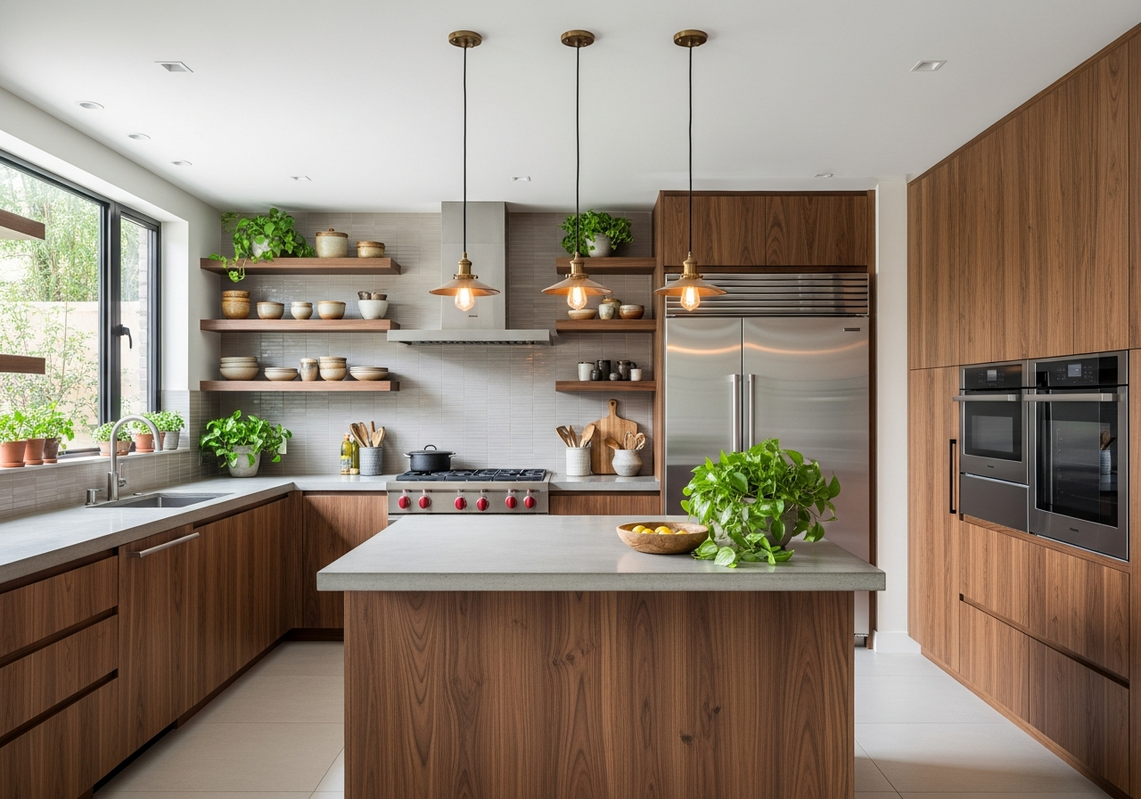 Walnut Warm Kitchen